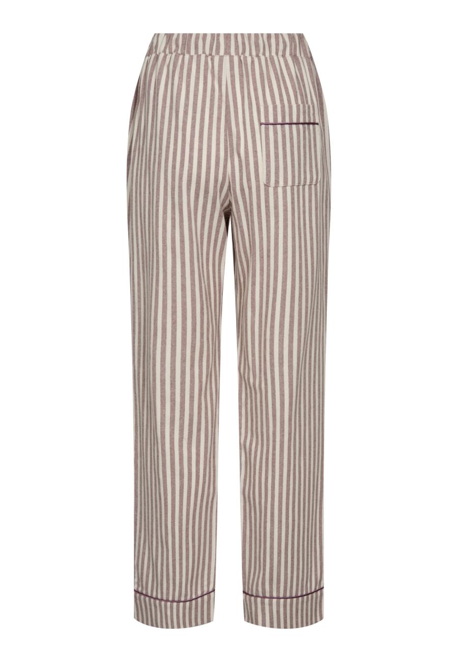 Pyjamahose, Flanell | 100% Bio-Baumwolle | rosa gestreift -JBS of Denmark Women