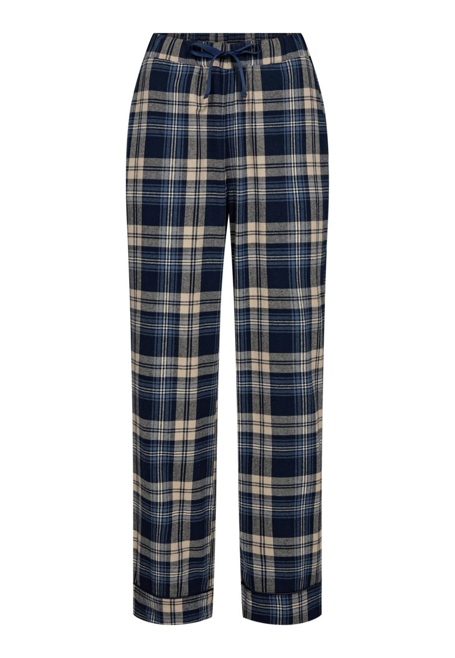 Pyjamahose, Flanell | 100% Bio-Baumwolle | violett kariert -JBS of Denmark Women