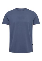 T-Shirt, Rundhals | Bambus-Viskose | mittelblau -JBS of Denmark Men