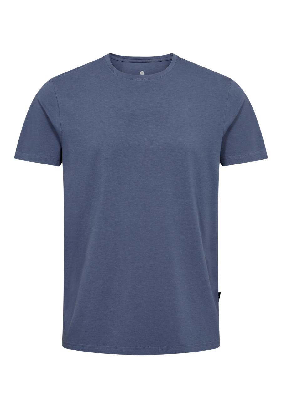 T-Shirt, Rundhals | Bambus-Viskose | mittelblau -JBS of Denmark Men