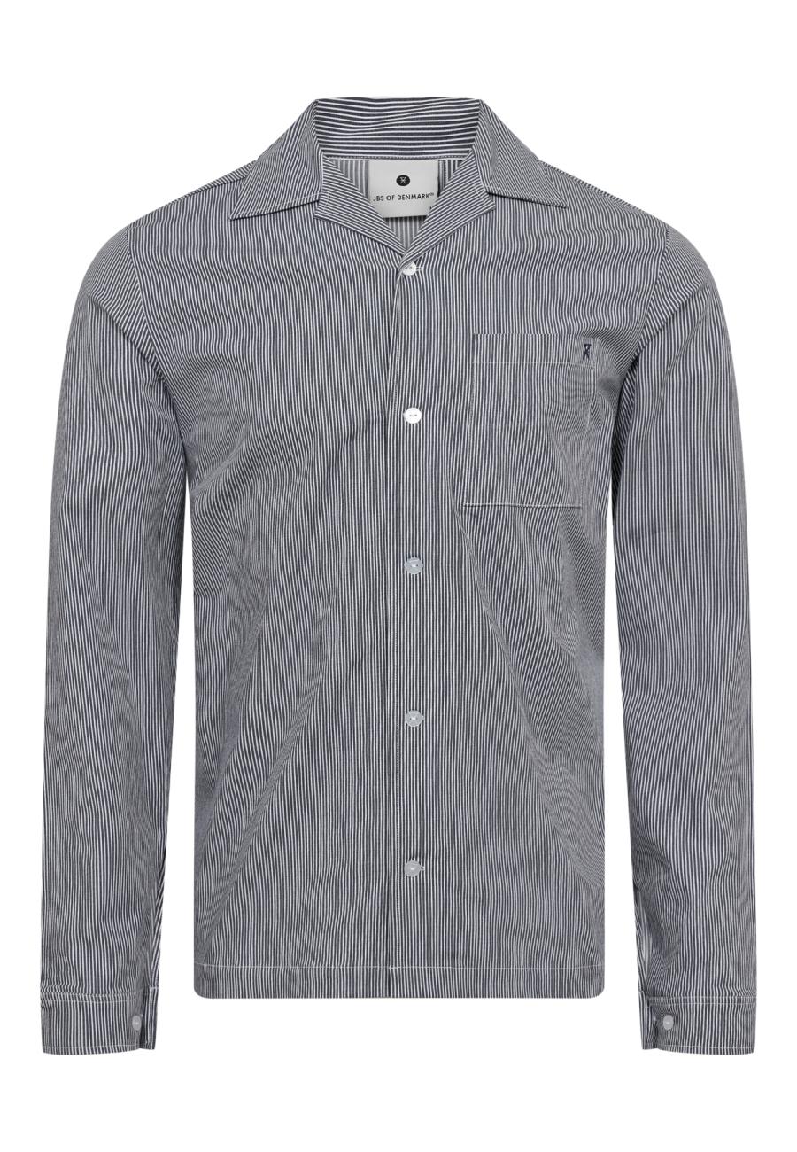 Pyjamashirt | Bambus-Viskose | navy gestreift -JBS of Denmark Men