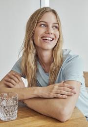 T-Shirt | Bambus-Viskose | blau -JBS of Denmark Women