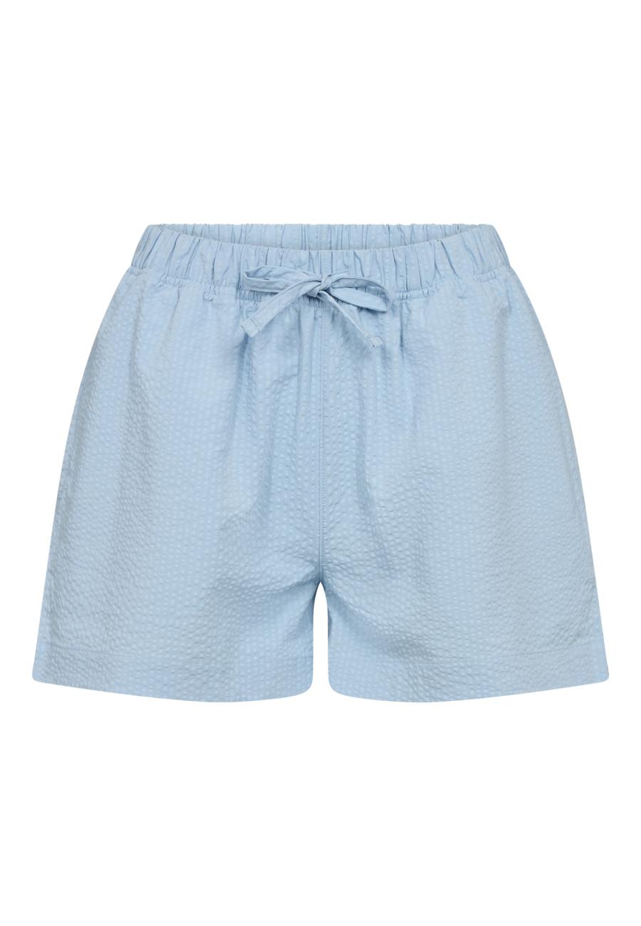 Pyjamashorts, Seersucker | Bambus-Viskose | blau -JBS of Denmark Women