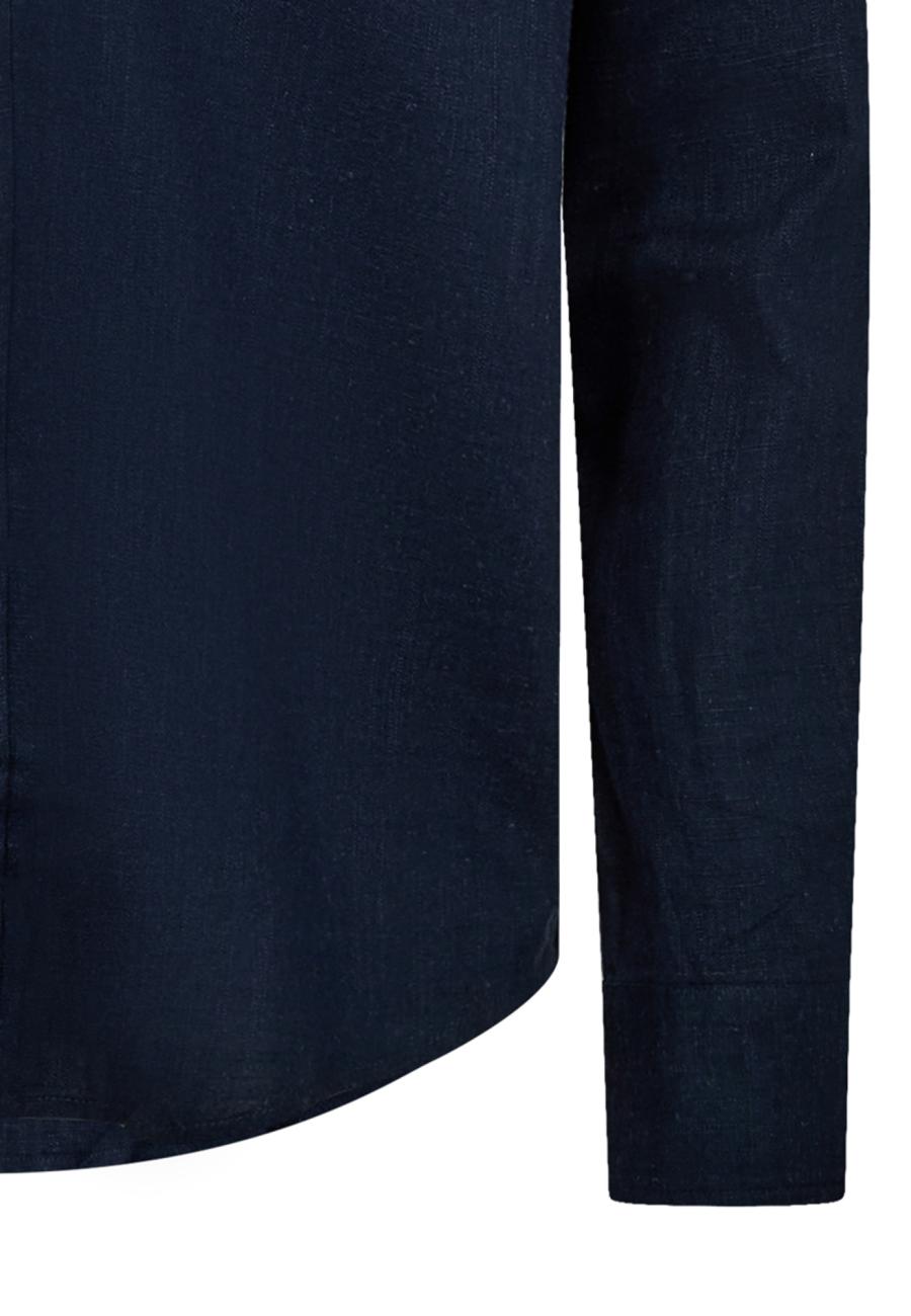 Hemd | Bambus-Viskose & Leinen | navy