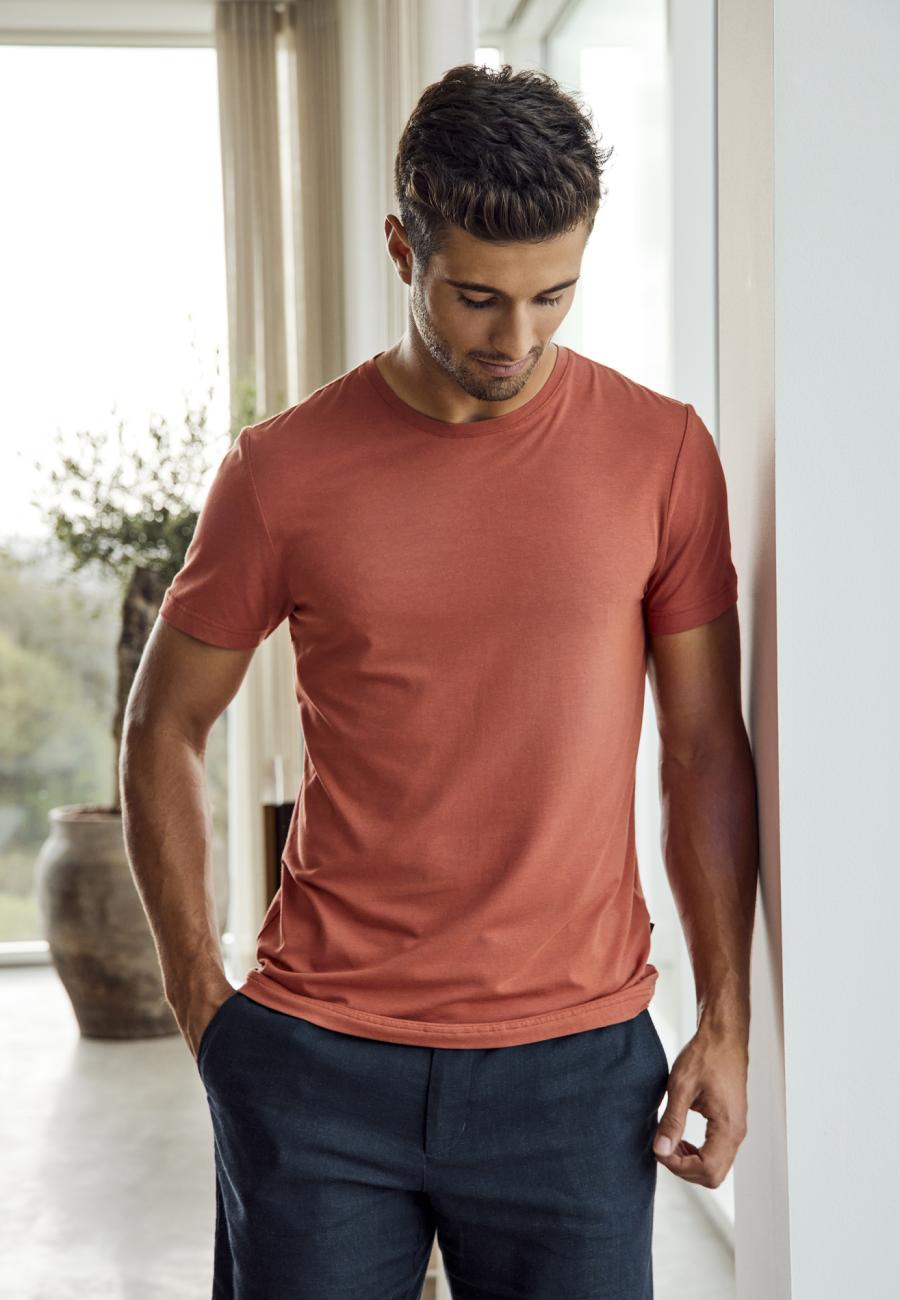 T-Shirt, Rundhals | Bambus-Viskose | rost -JBS of Denmark Men