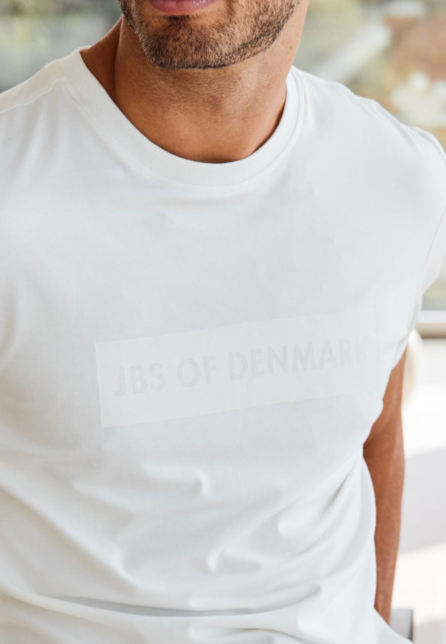 T-Shirt, Logo | Bambus-Viskose | weiß -JBS of Denmark Men