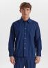Pyjamashirt | Bio-Baumwolle | navy gestreift