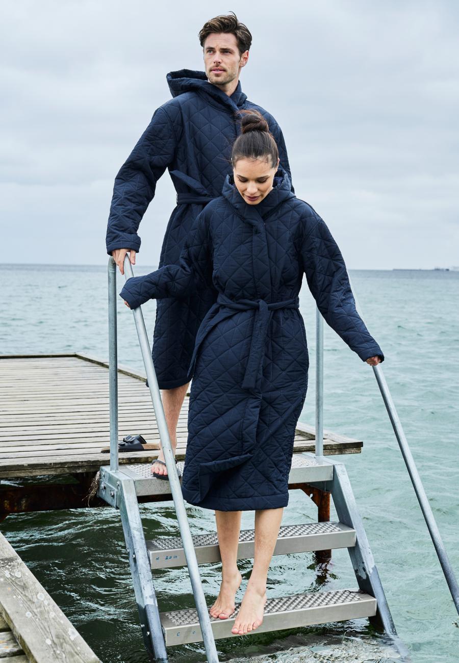 Bademantel, Fleece | Polyester | navy