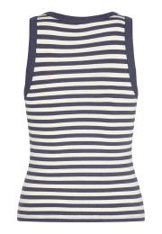 Tanktop, gerippt | Bambus-Viskose | grau gestreift -JBS of Denmark Women