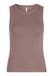 Tanktop, gerippt | Bambus-Viskose | braun -JBS of Denmark Women