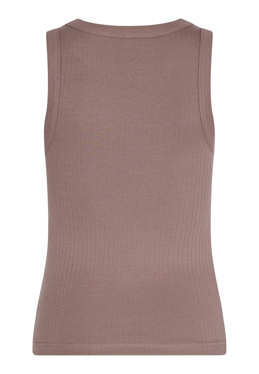 Tanktop, gerippt | Bambus-Viskose | braun -JBS of Denmark Women