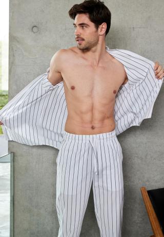 Pyjamahose | Bio-Baumwolle | schwarz gestreift -JBS of Denmark Unisex