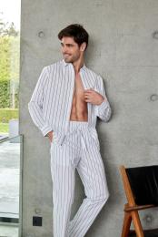 Pyjamahose | Bio-Baumwolle | schwarz gestreift -JBS of Denmark Unisex