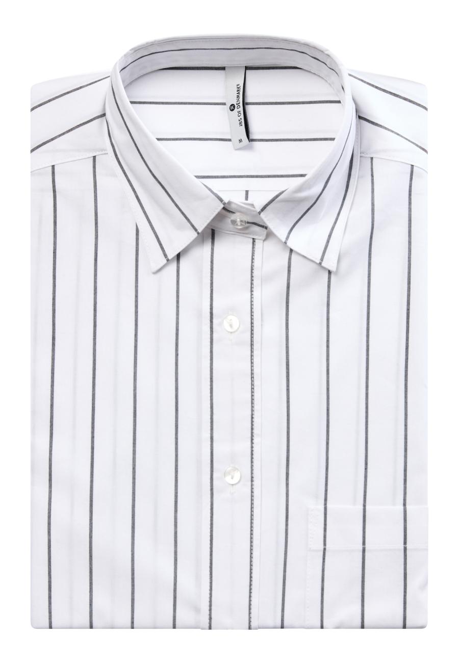 Pyjamashirt | Bio-Baumwolle | schwarz gestreift