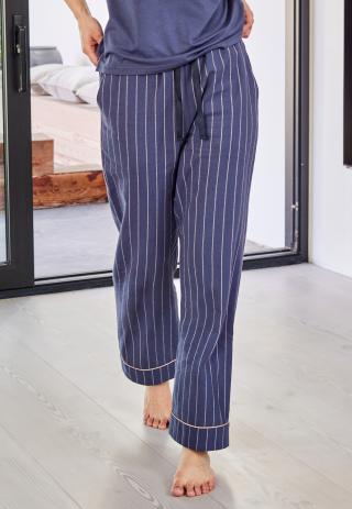 Pyjamahose, Flanell | 100% Bio-Baumwolle | blau -JBS of Denmark Women