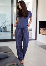 Pyjamahose, Flanell | 100% Bio-Baumwolle | blau -JBS of Denmark Women