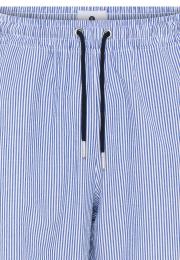 Pyjamashorts, Seersucker | Bio-Baumwolle | blau gestreift -JBS of Denmark Men