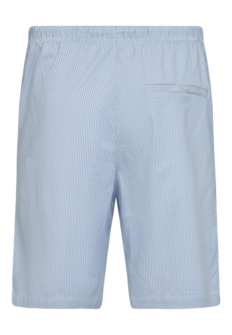 Pyjamashorts | Bambus-Viskose | hellblau gestreift -JBS of Denmark Men