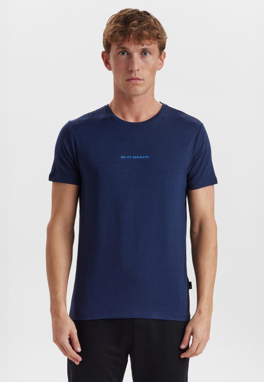 T-Shirt, Logo | Bambus-Viskose | navy -JBS of Denmark Men