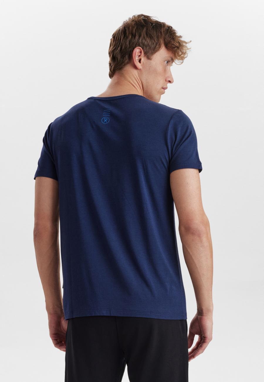 T-Shirt, Logo | Bambus-Viskose | navy -JBS of Denmark Men