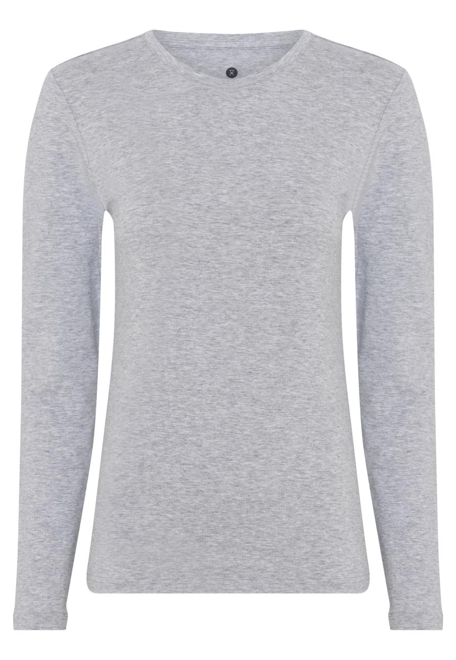 Langarm-Shirt | Bambus-Viskose | grau -JBS of Denmark Women