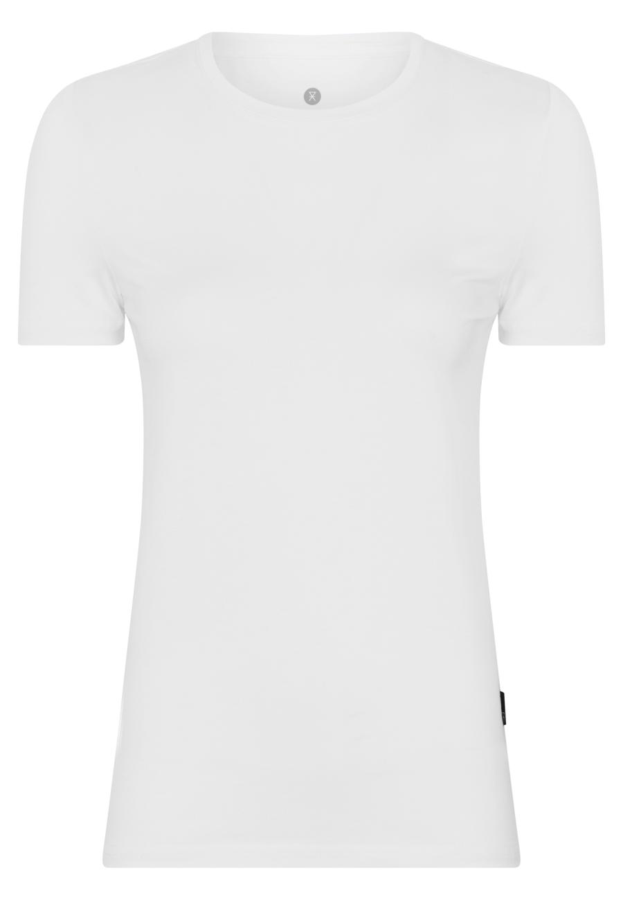 T-Shirt, Rundhals | Bambus-Viskose | weiß -JBS of Denmark Women