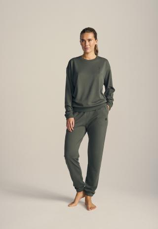 Sweatshirt, Logo | Bambus-Viskose | grün -JBS of Denmark Women