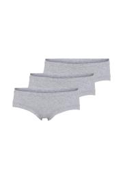 Hipster, 3er-Pack | Bambus-Viskose | grau melange -JBS of Denmark Women
