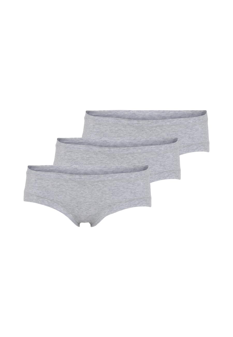 Hipster, 3er-Pack | Bambus-Viskose | grau melange -JBS of Denmark Women