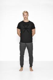 Bambus, T-Shirt, Schwarz, Aufdruck -JBS of Denmark Men