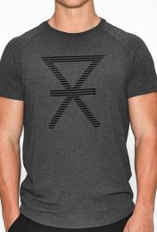 Bambus, T-Shirt, Grau, Aufdruck -JBS of Denmark Men