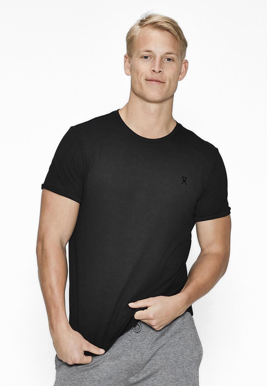 T-Shirt, Piqué | Bambus-Viskose | schwarz -JBS of Denmark Men