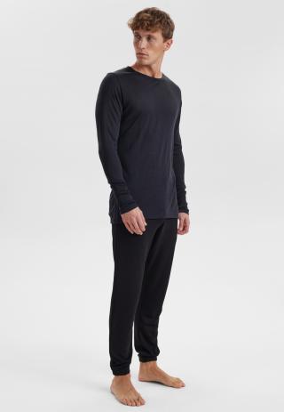 Bio-Wolle, Langarm-T-Shirt, Schwarz -JBS of Denmark Men