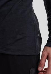 Bio-Wolle, Langarm-T-Shirt, Schwarz -JBS of Denmark Men