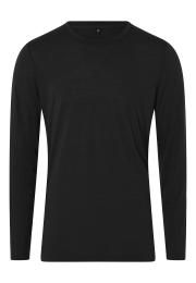 Bio-Wolle, Langarm-T-Shirt, Schwarz -JBS of Denmark Men