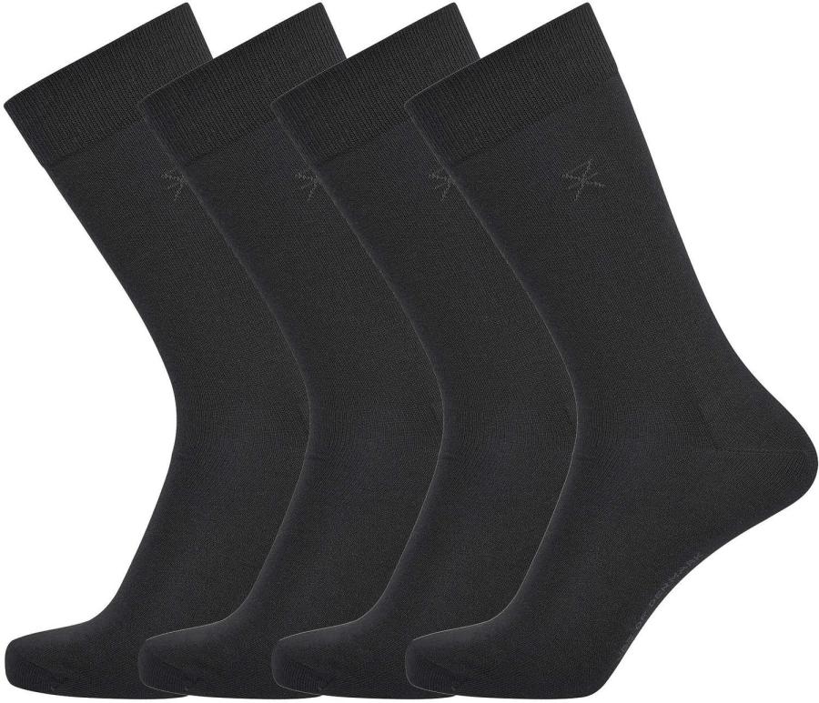 Bio-Baumwolle, Socken, 4-pack, Schwarz -JBS of Denmark Men