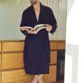 Morgenmantel, Waffel | Bambus-Viskose | navy -JBS of Denmark Men
