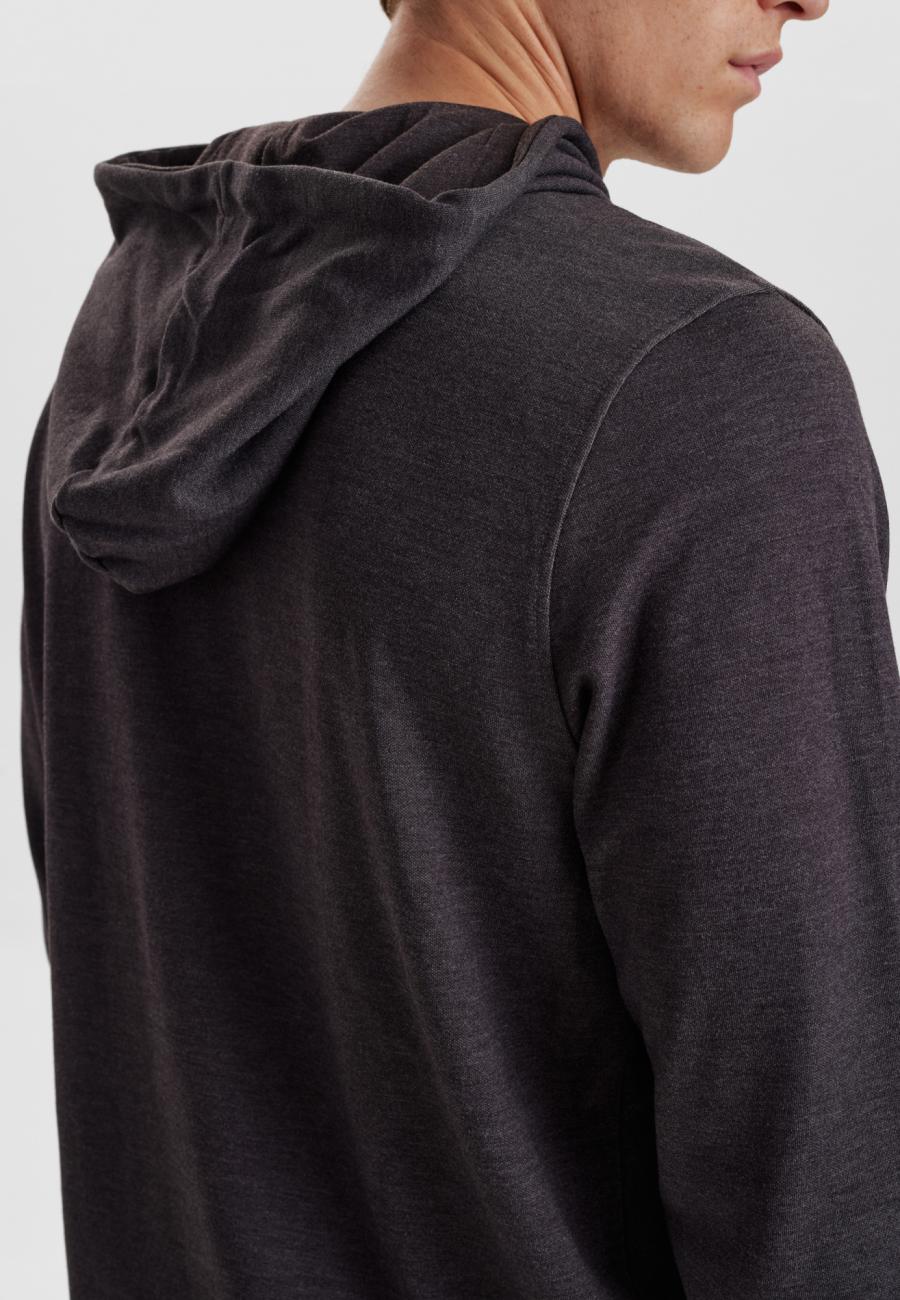 Hoodie, Logo | Bambus-Viskose | dunkelgrau -JBS of Denmark Men