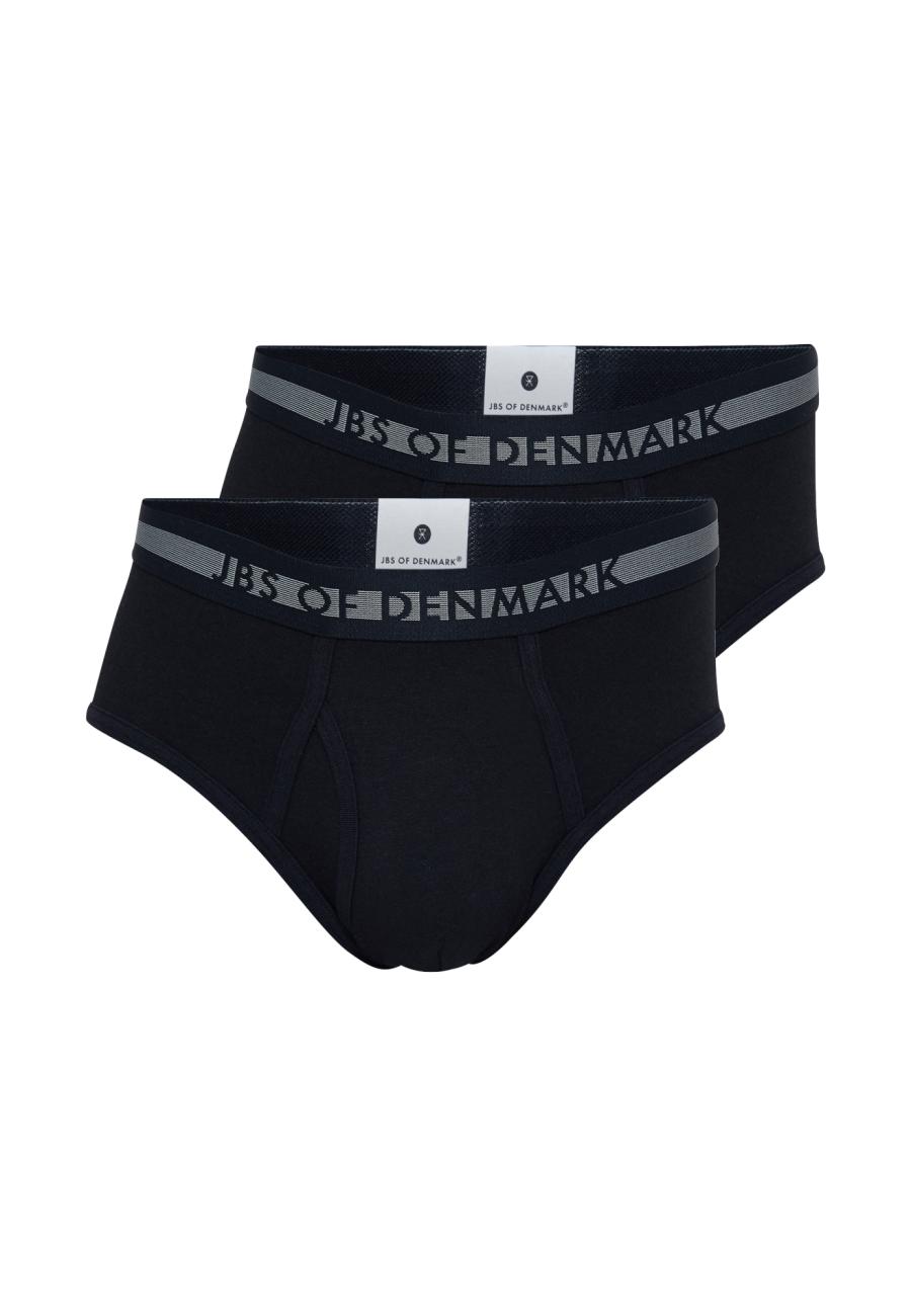 Slip, Eingriff, 2er-Pack | Bambus-Viskose | schwarz -JBS of Denmark Men