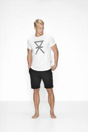 Bambus, T-Shirt, Weiß mit Aufdruck -JBS of Denmark Men