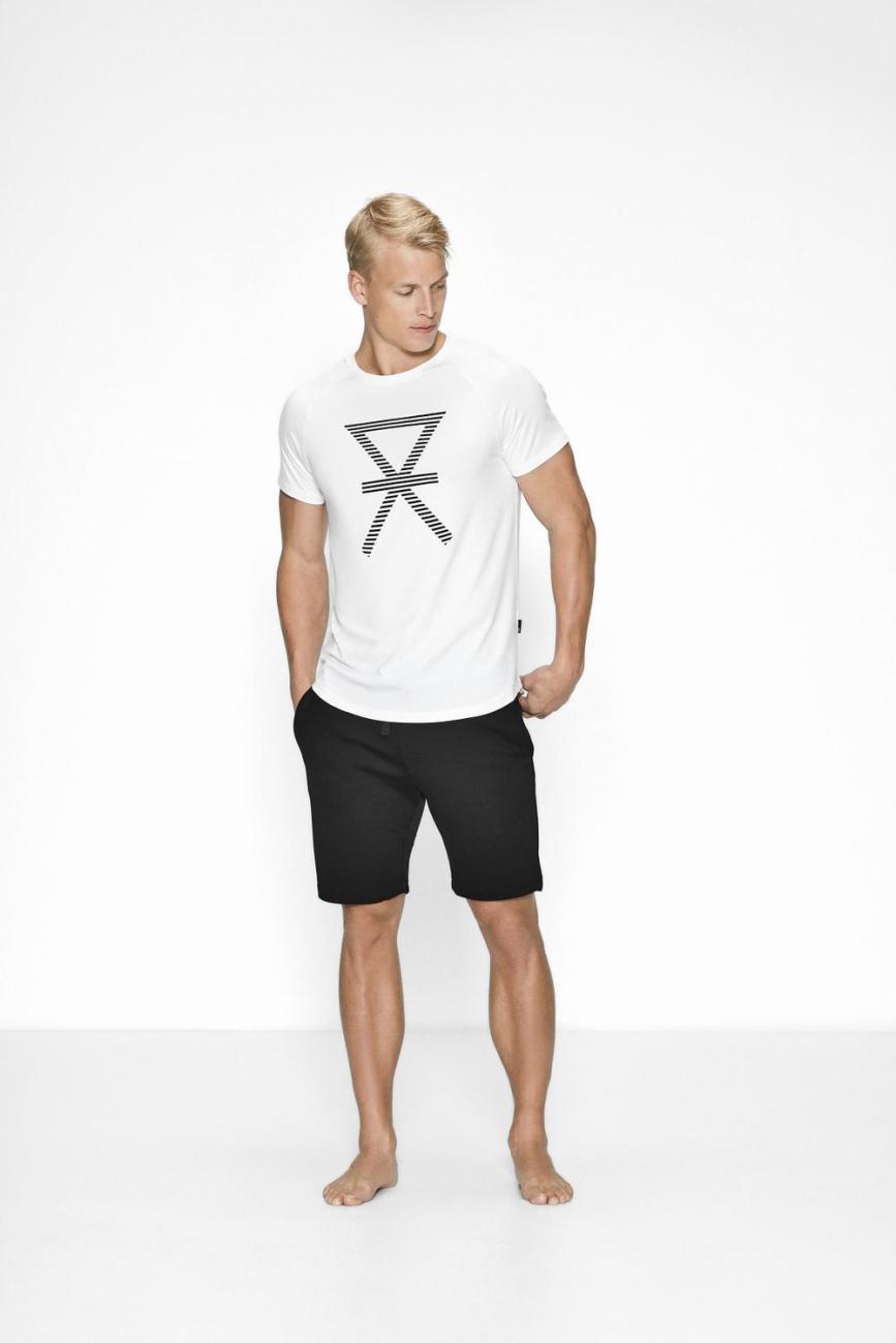 Bambus, T-Shirt, Weiß mit Aufdruck -JBS of Denmark Men