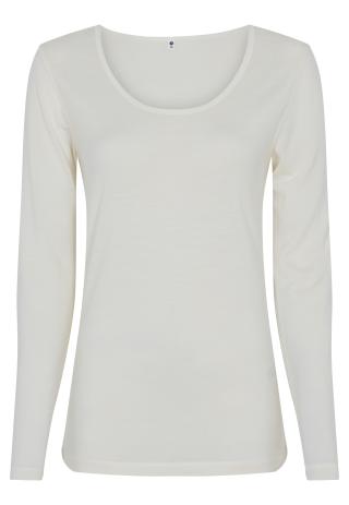 Langarm-Shirt | Bio-Wolle | elfenbein