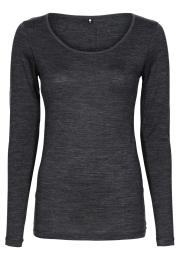 Langarm-Shirt | Bio-Wolle | dunkelgrau -JBS of Denmark Women