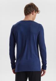 Langarm-Shirt | 100% Bio-Wolle | navy -JBS of Denmark Men