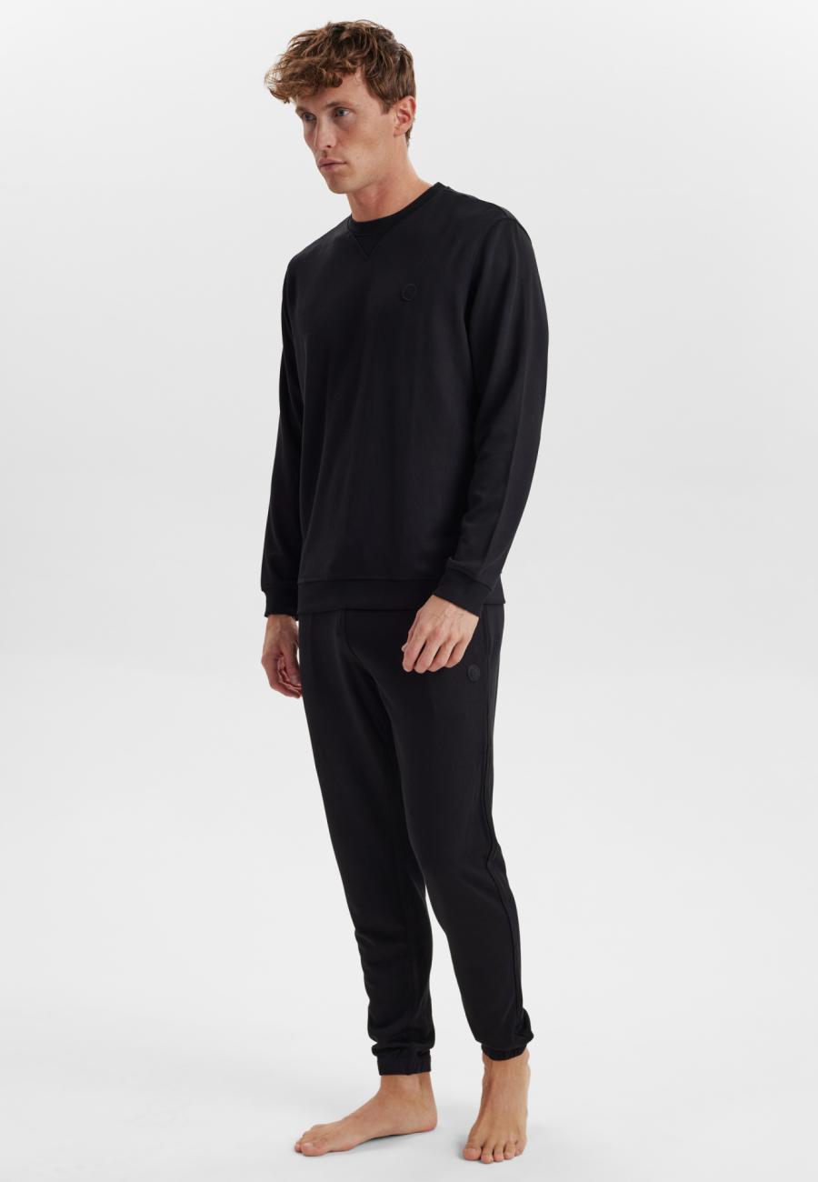 Sweatshirt, Logo | Bambus-Viskose | schwarz -JBS of Denmark Men