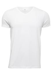 T-Shirt, V-Ausschnitt | Bambus-Viskose | weiß -JBS of Denmark Men