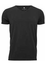 T-Shirt, V-Ausschnitt | Bambus-Viskose | schwarz -JBS of Denmark Men