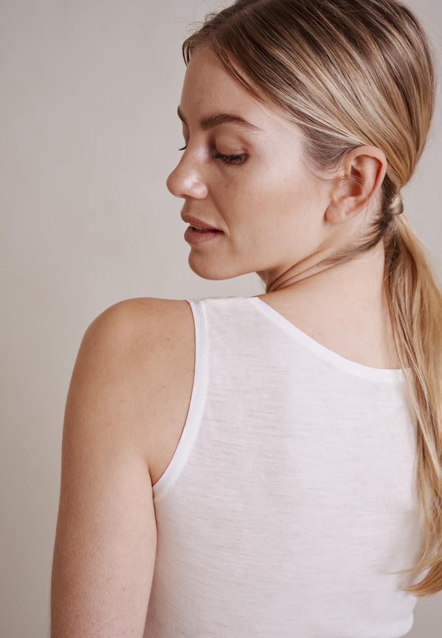 Tanktop | 100% Bio-Wolle | elfenbein -JBS of Denmark Women