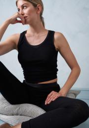 Tanktop | 100% Bio-Wolle | schwarz
