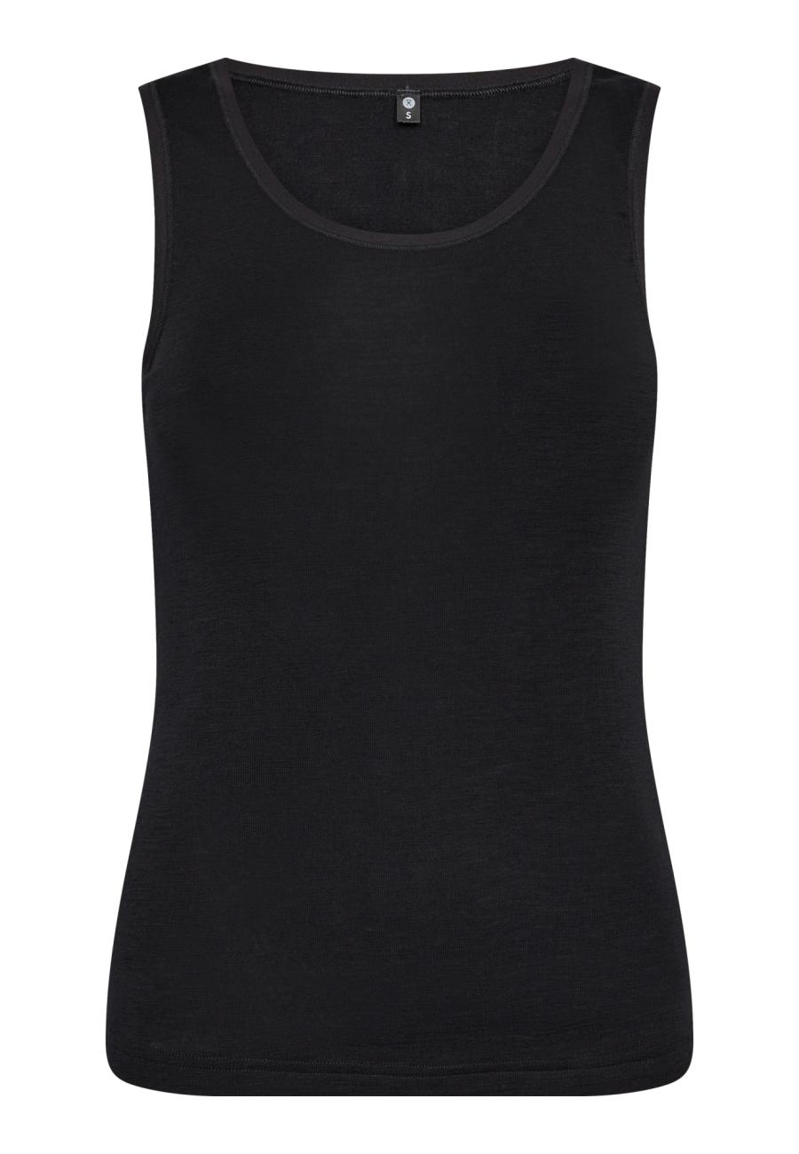 Tanktop | 100% Bio-Wolle | schwarz